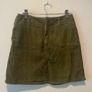 Rewash green corduroy skirt size M
